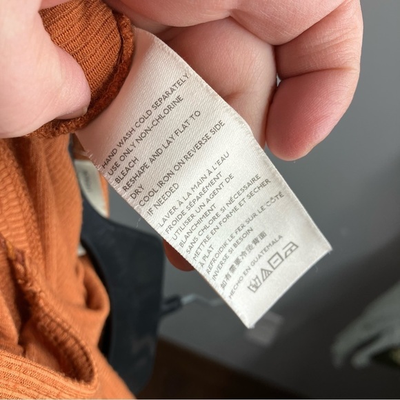 Anthropologie Saturday Sunday ribbed tiered jumpsuit rust colored size XS - Picture 10 of 11